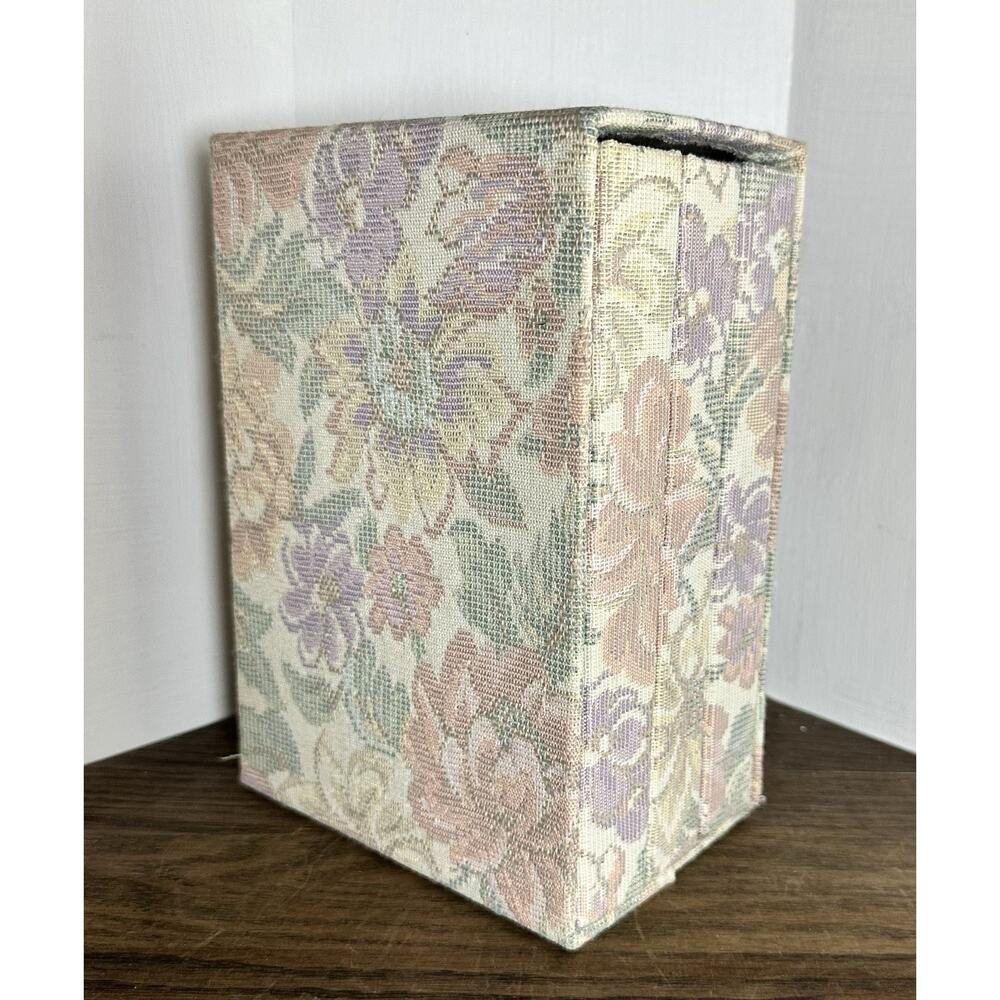 1990s Vintage Fabric Floral Tapestry 3 Book Photo Album Set In Case 30 pics each - Picture 2 of 6